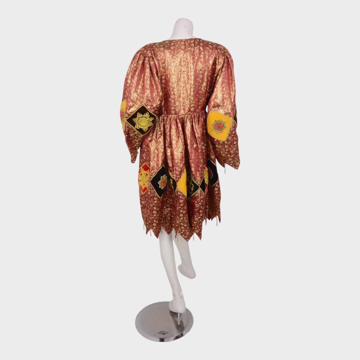 Afghani Embroidered Dress with Colorful Patterns 1