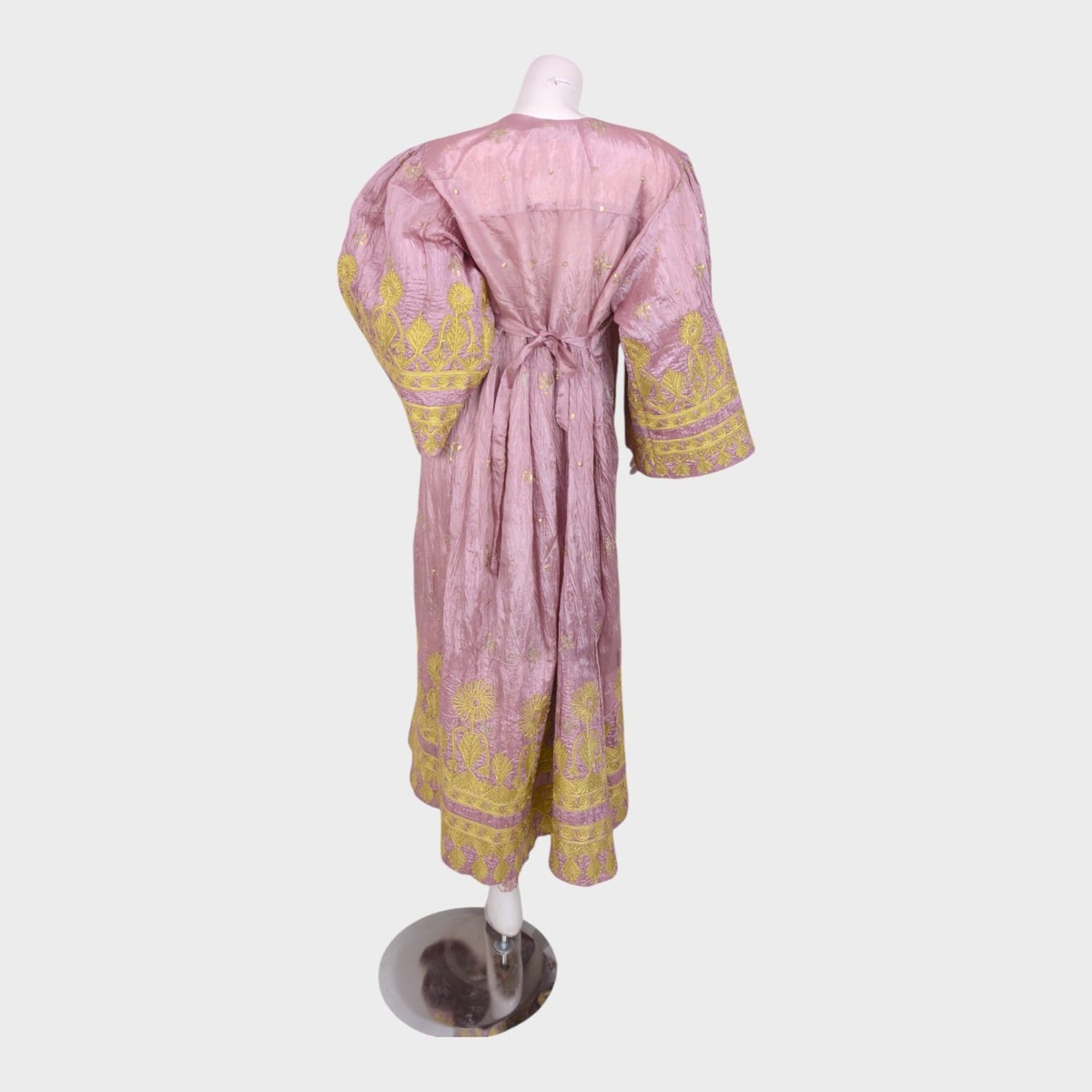 Blush Noor – Light Pink Embroidered Afghani Dress 3