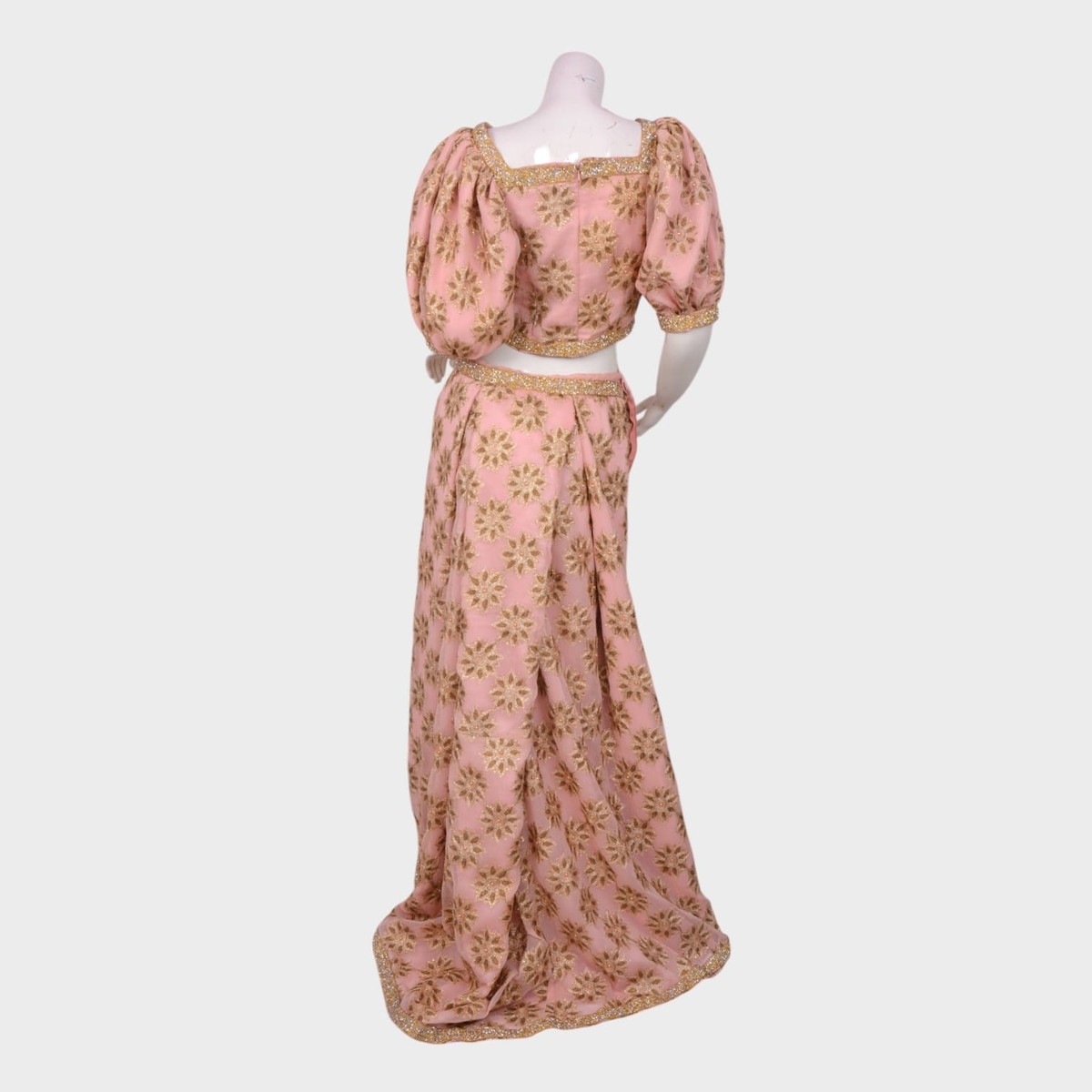 Blush Royale – Embroidered Two-Piece Lehenga Set Indian Dress 1