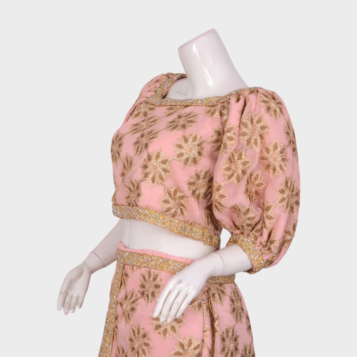 Blush Royale – Embroidered Two-Piece Lehenga Set Indian Dress 2