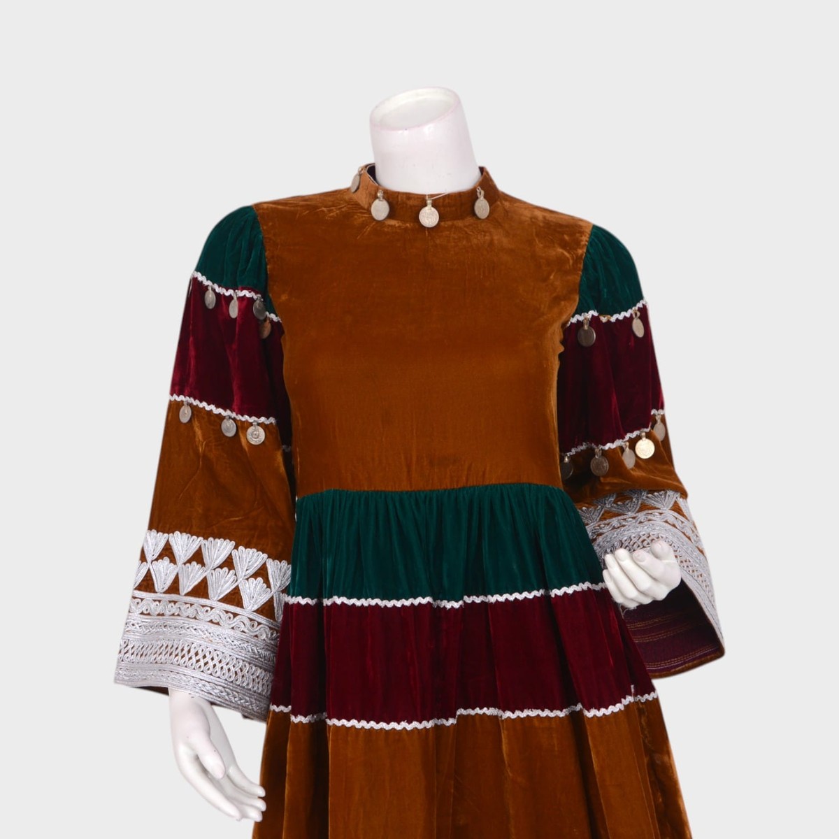 Zohra Muse – Patchwork Velvet Dress 4
