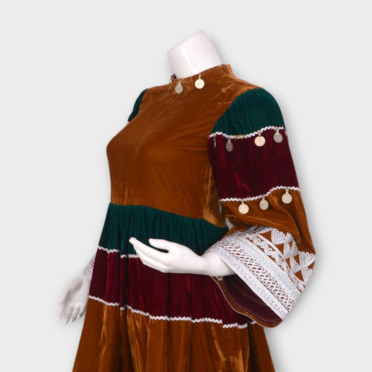 Zohra Muse – Patchwork Velvet Dress 2