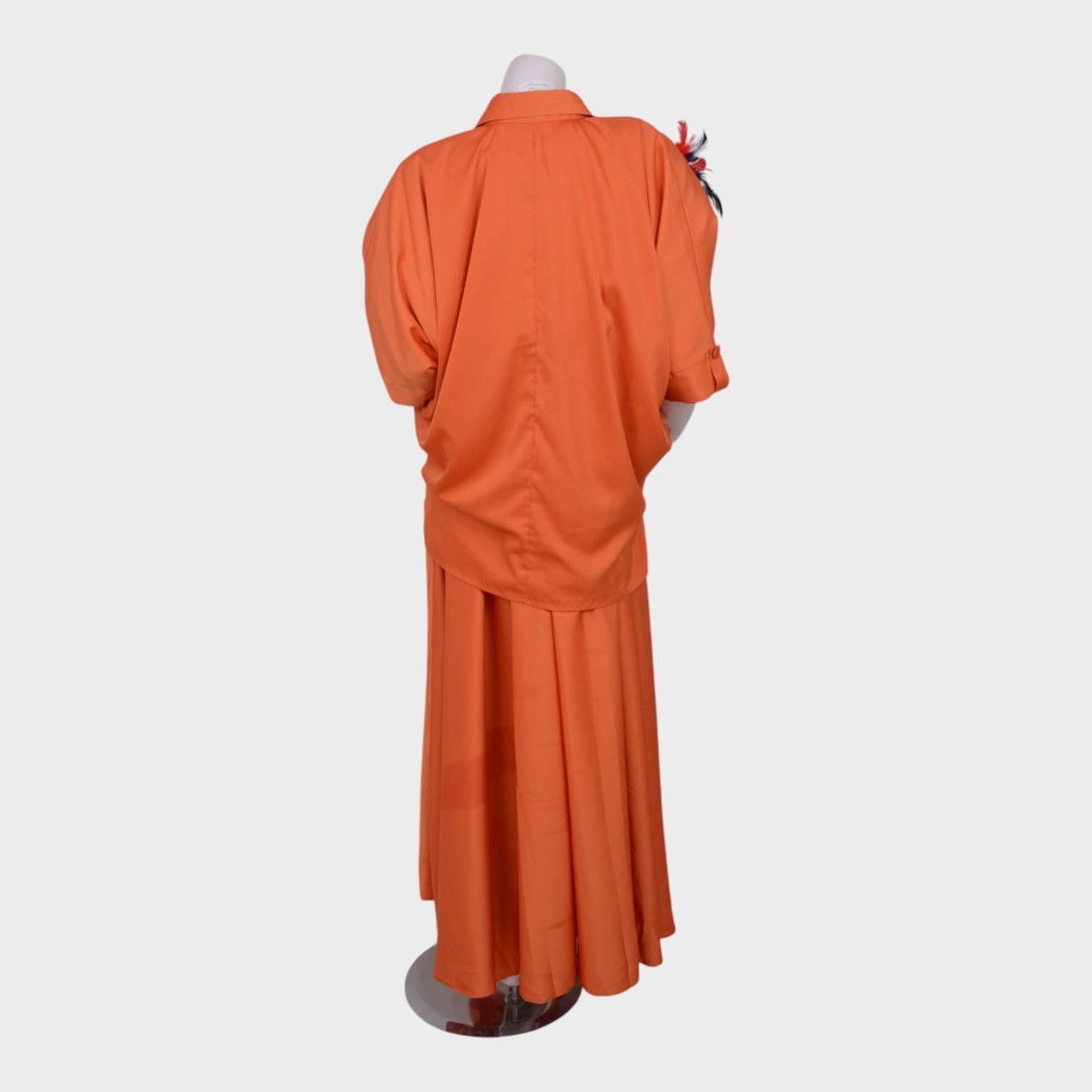 Clementine Flow – Feather Accent Maxi Set 1