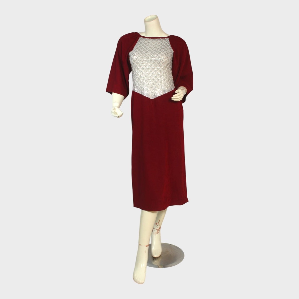 Roya Wine Dress 1