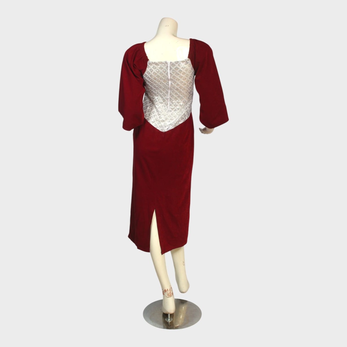Roya Wine Dress 2