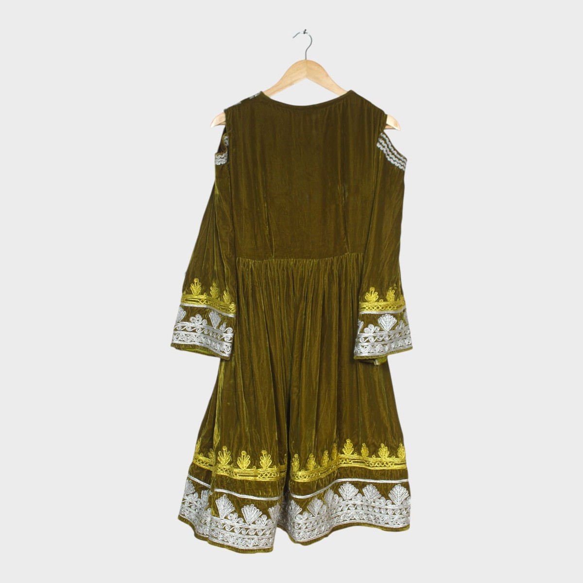 Zarmina Olive Glam Dress 1