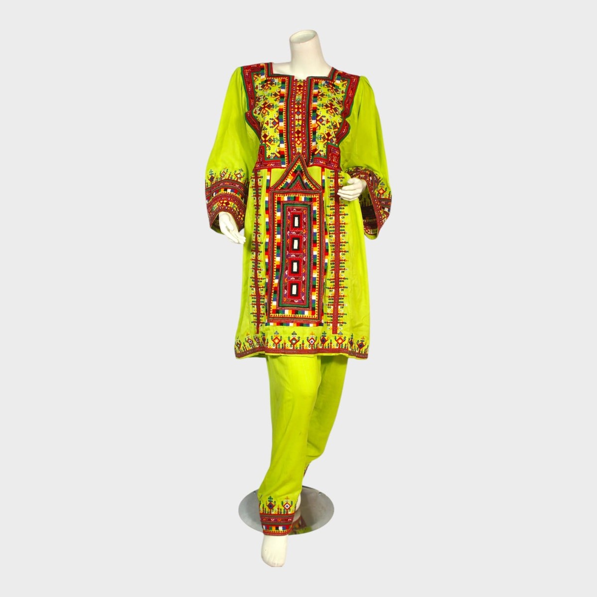 Lime Radiance Afghani Set 3