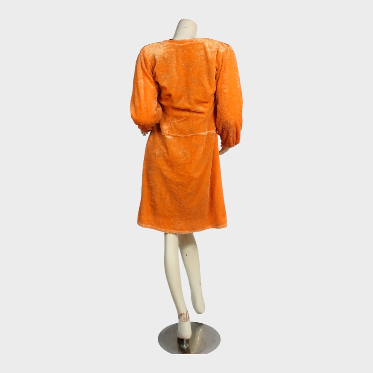 Tangerine Plush Fleece Coat 2
