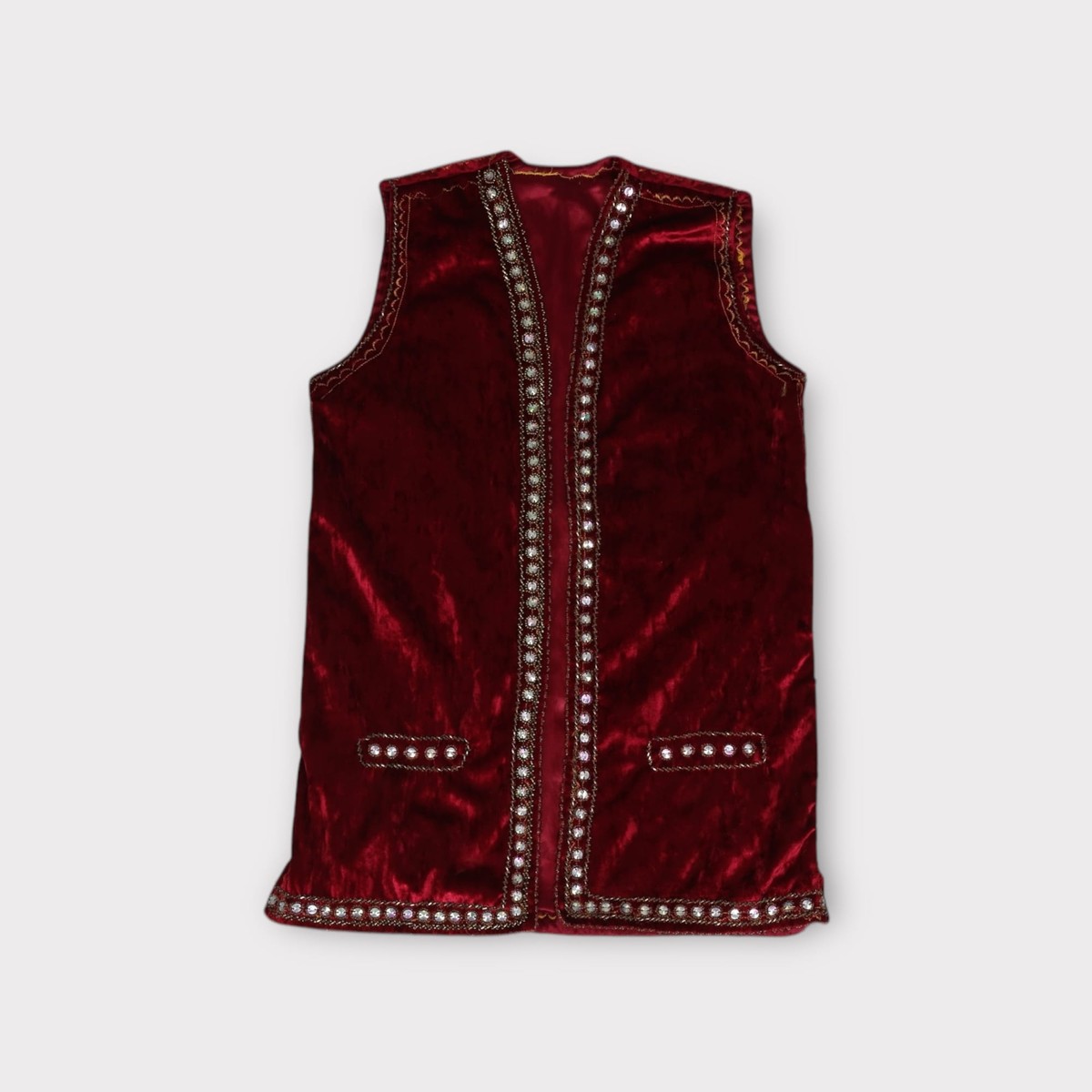 Waistcoat velvet fabric 1