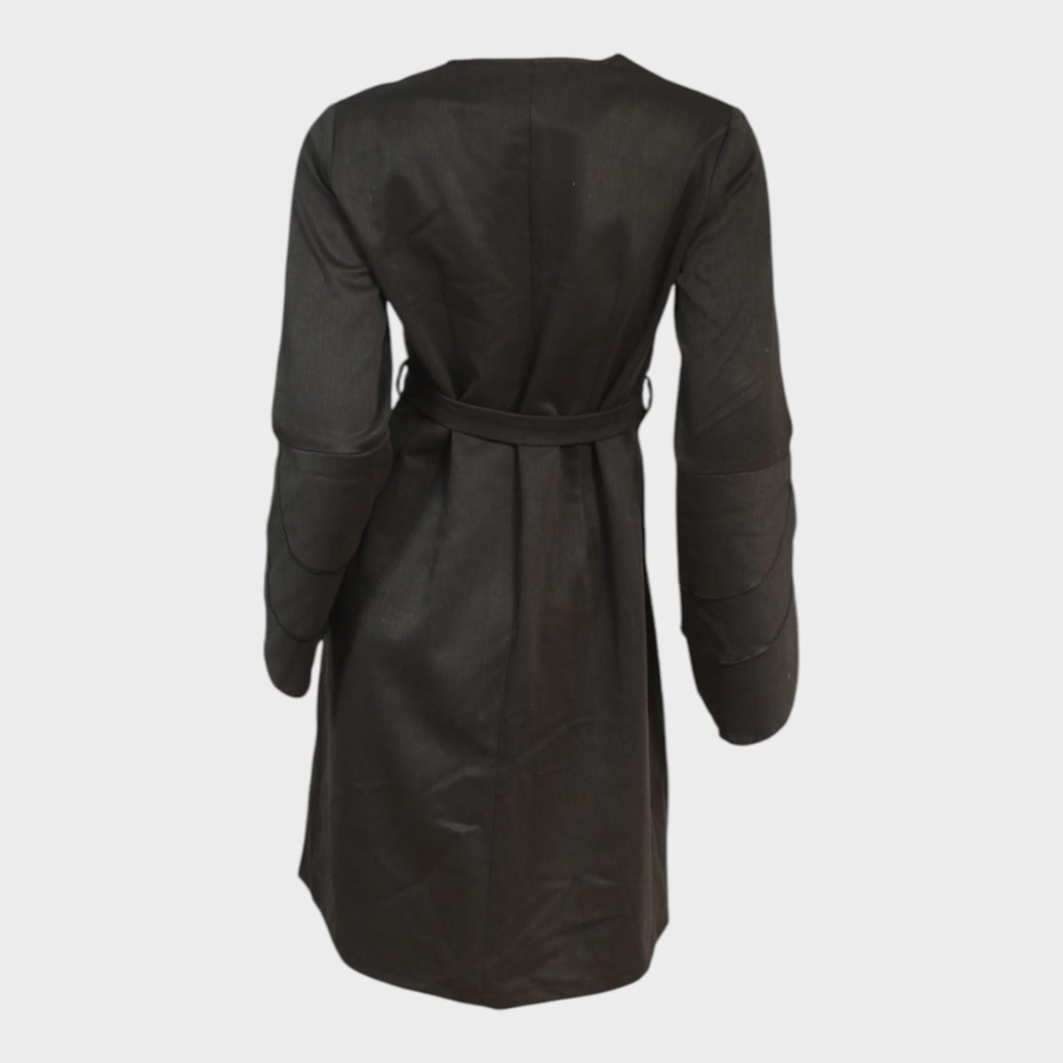 Noir Belted Zip Dress 3