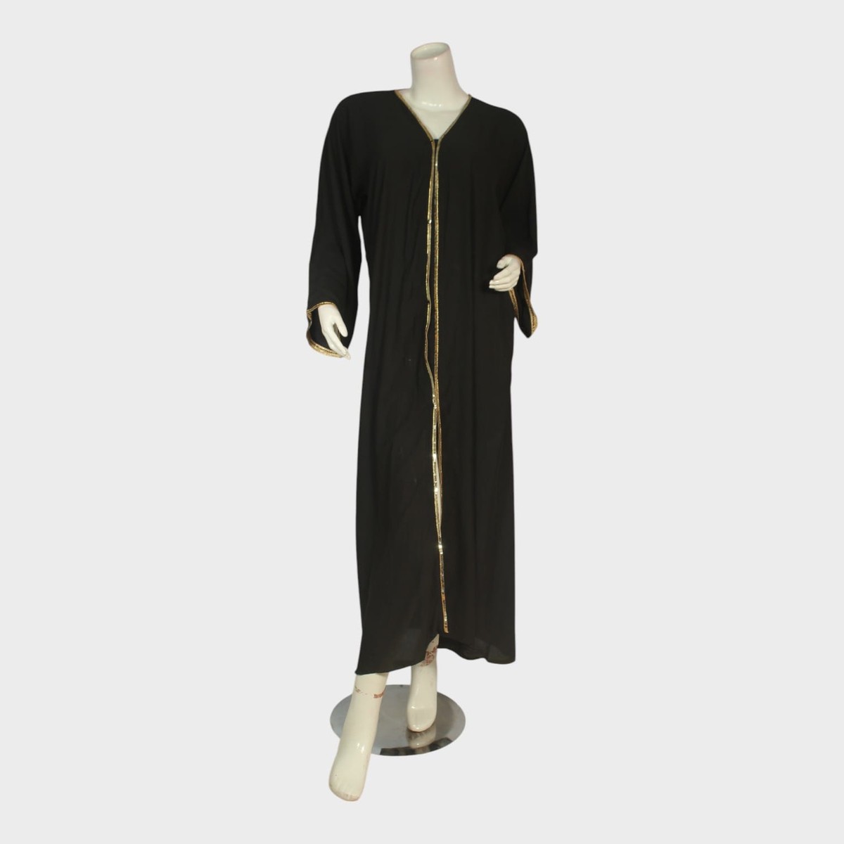 Golden Edge Open Abaya 2