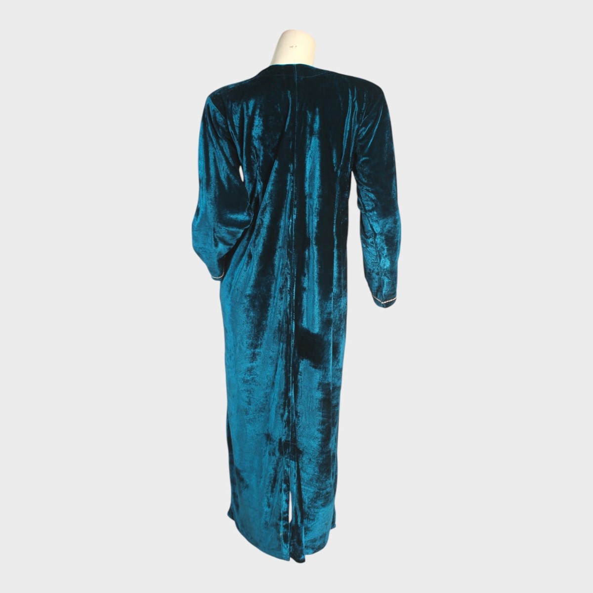 Teal Mirage Velvet Kaftan 3