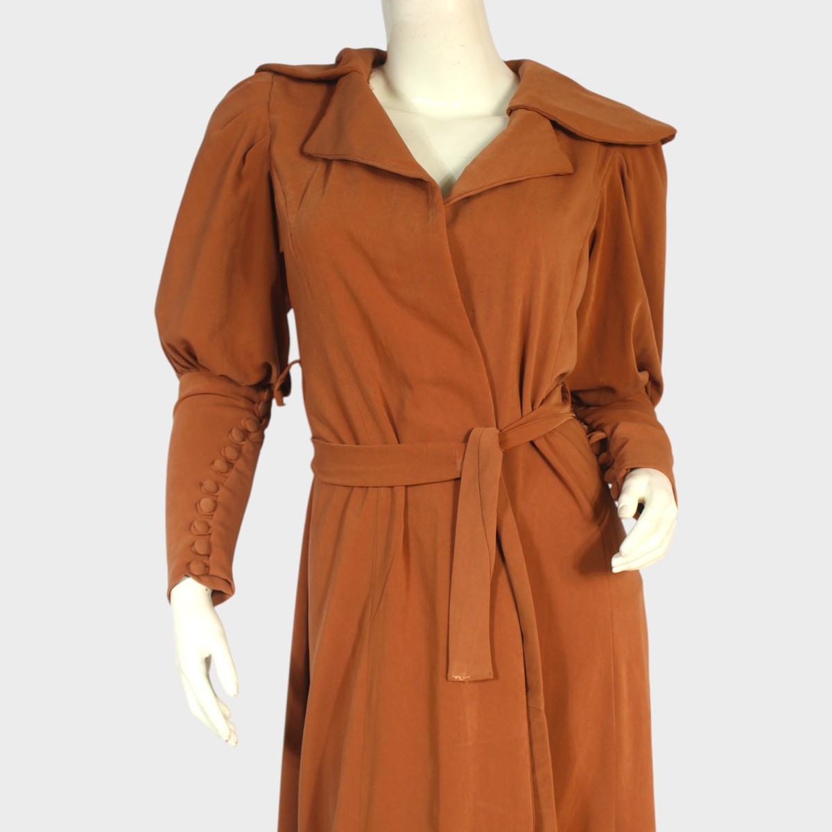 Rust Terra Belted Midi Abaya 3