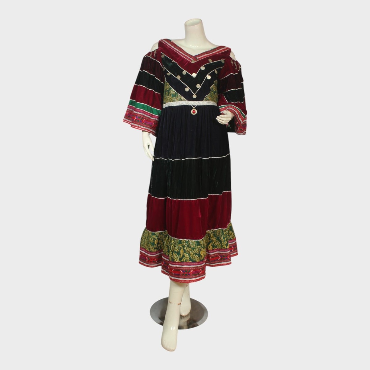 Roya Velvet Patchwork Dress 3