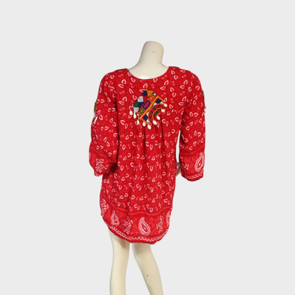 Lal Bahar Bandhani Tunic 3