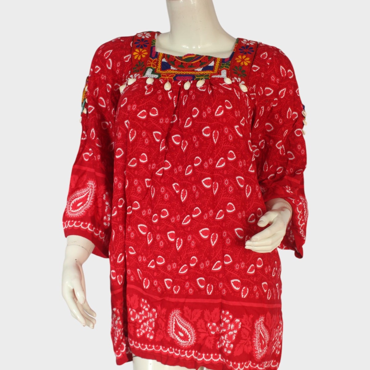 Lal Bahar Bandhani Tunic 2