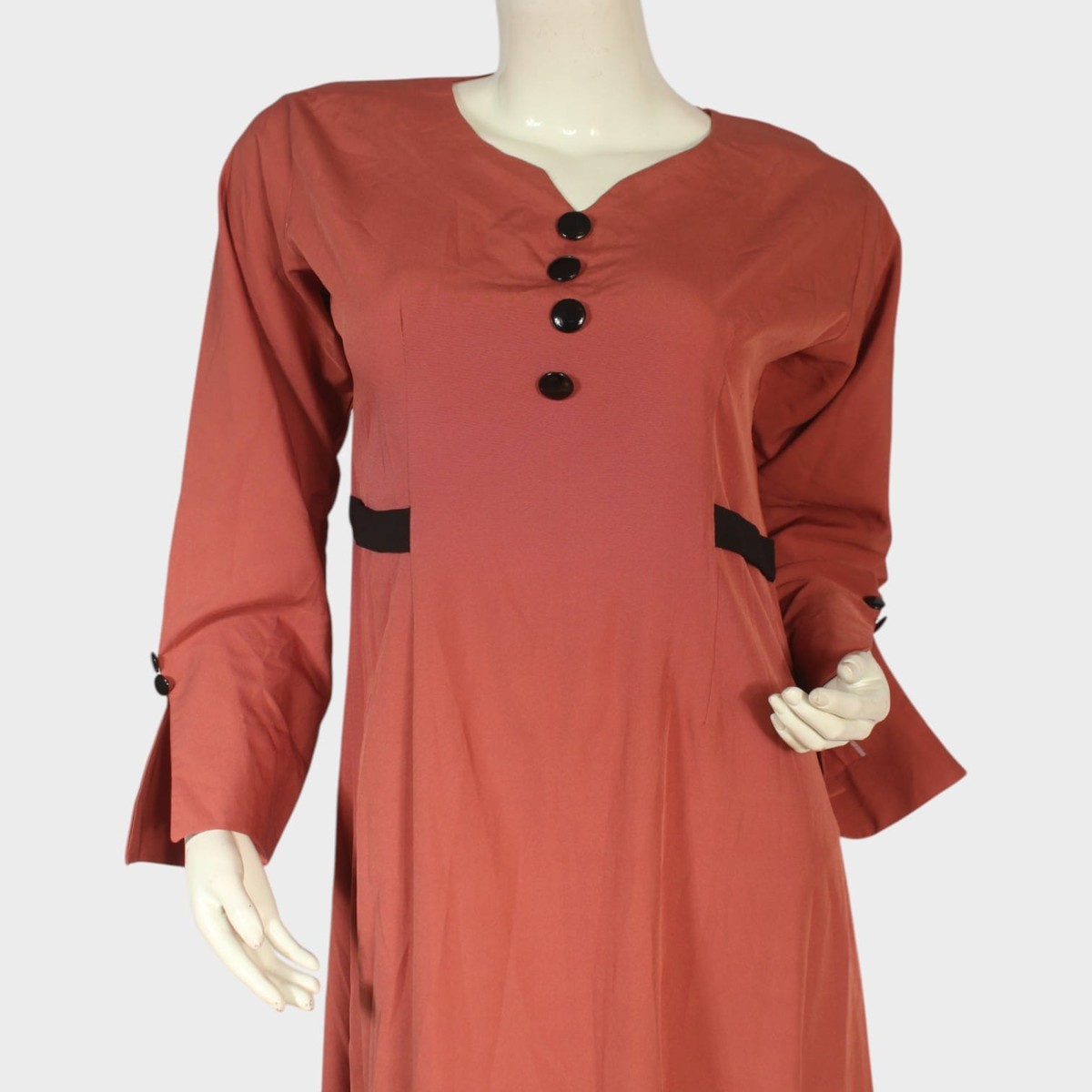 Terracotta Flow Midi Dress 2