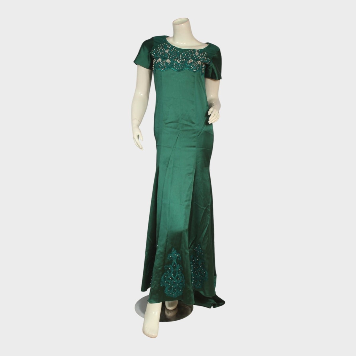Jade Bloom Evening Gown 1