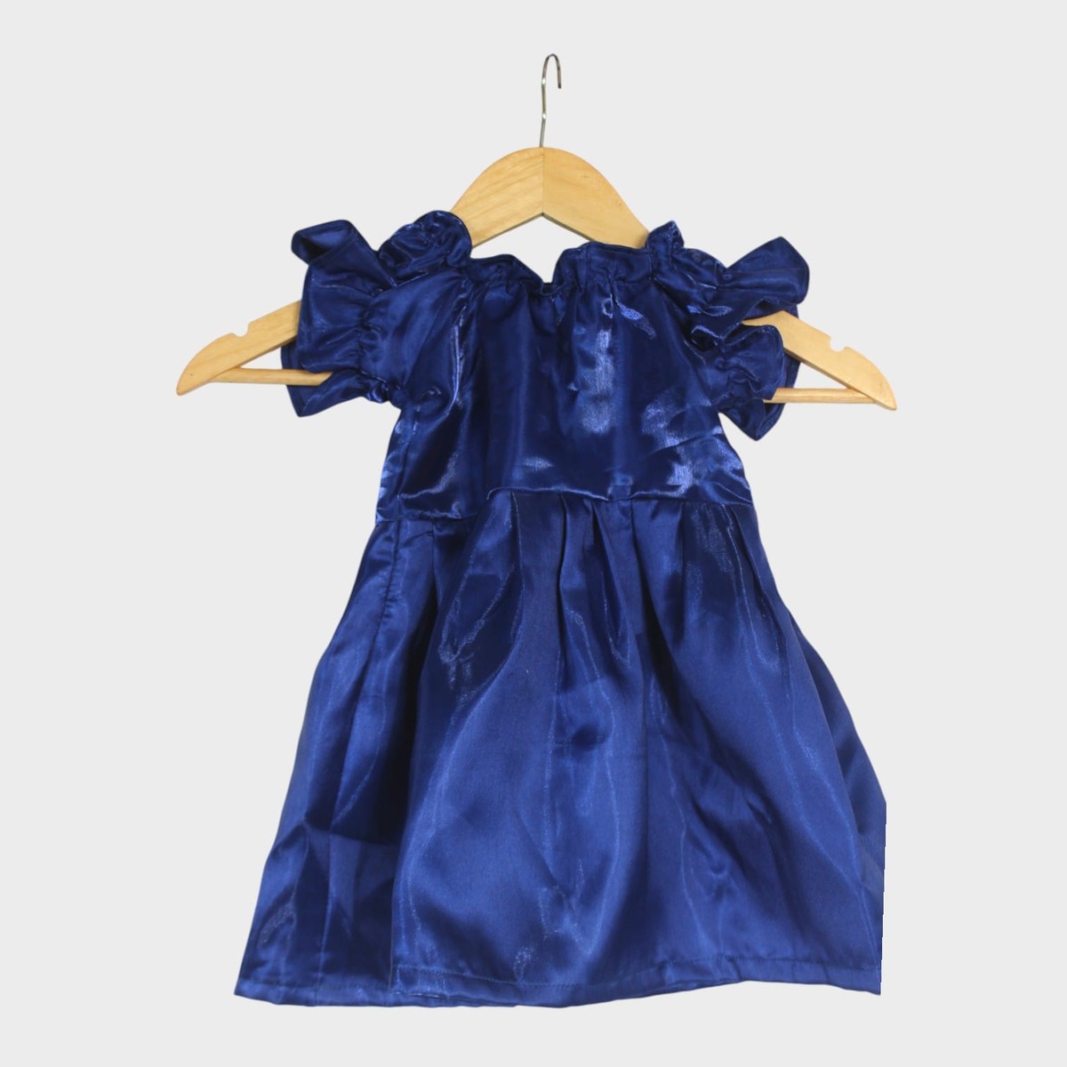 Midnight Ruffle Satin Dress 2