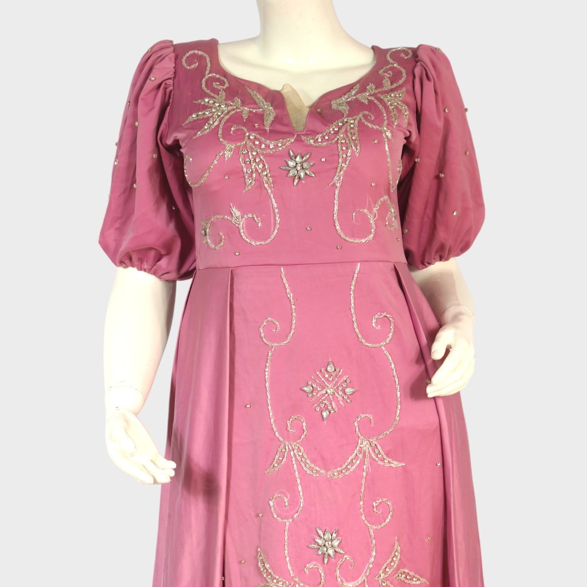 Blush Majesty Embellished Evening Gown 1