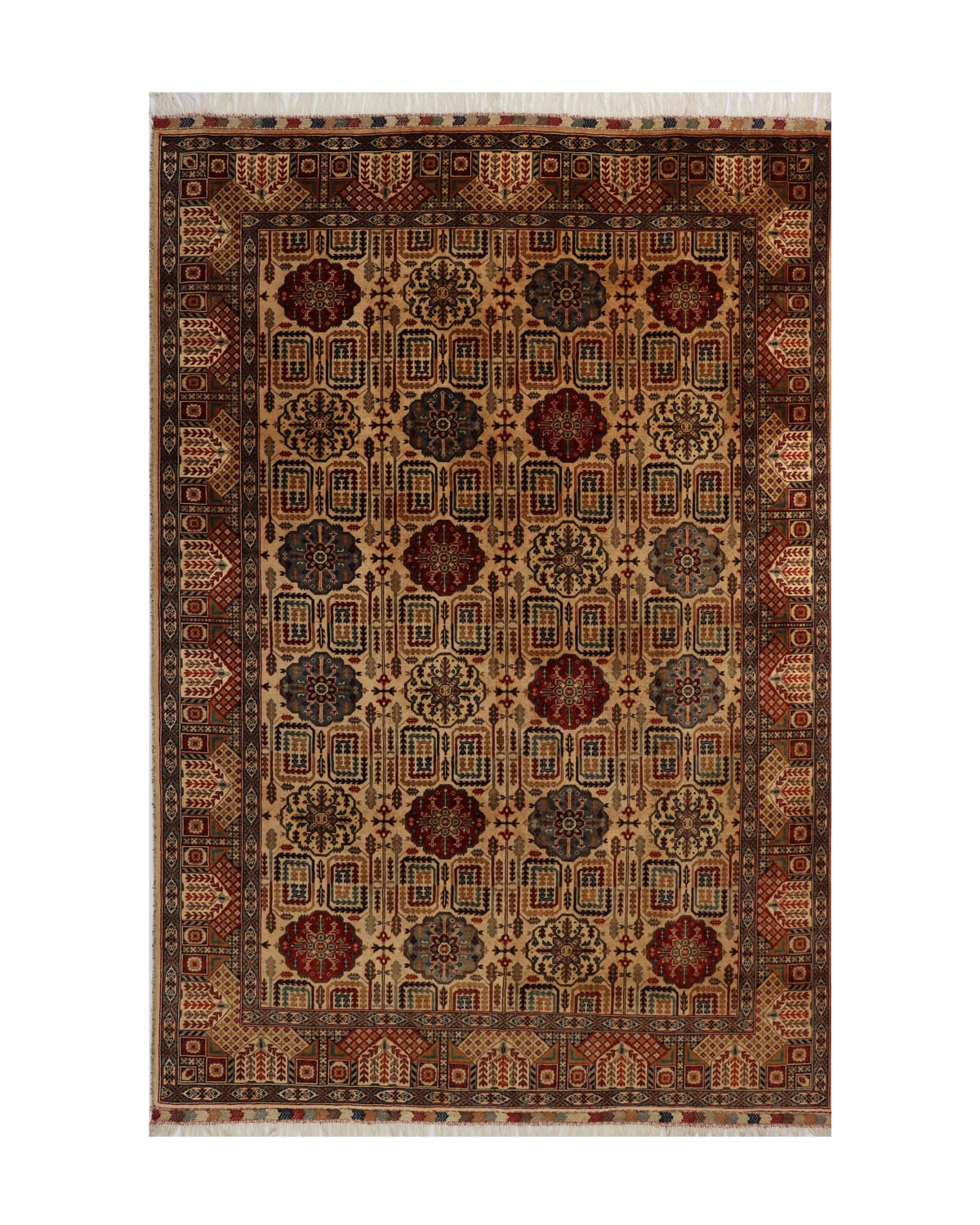 Kunduz Bokhara Wool Rug – 9.8 ft x 6.6 ft 3