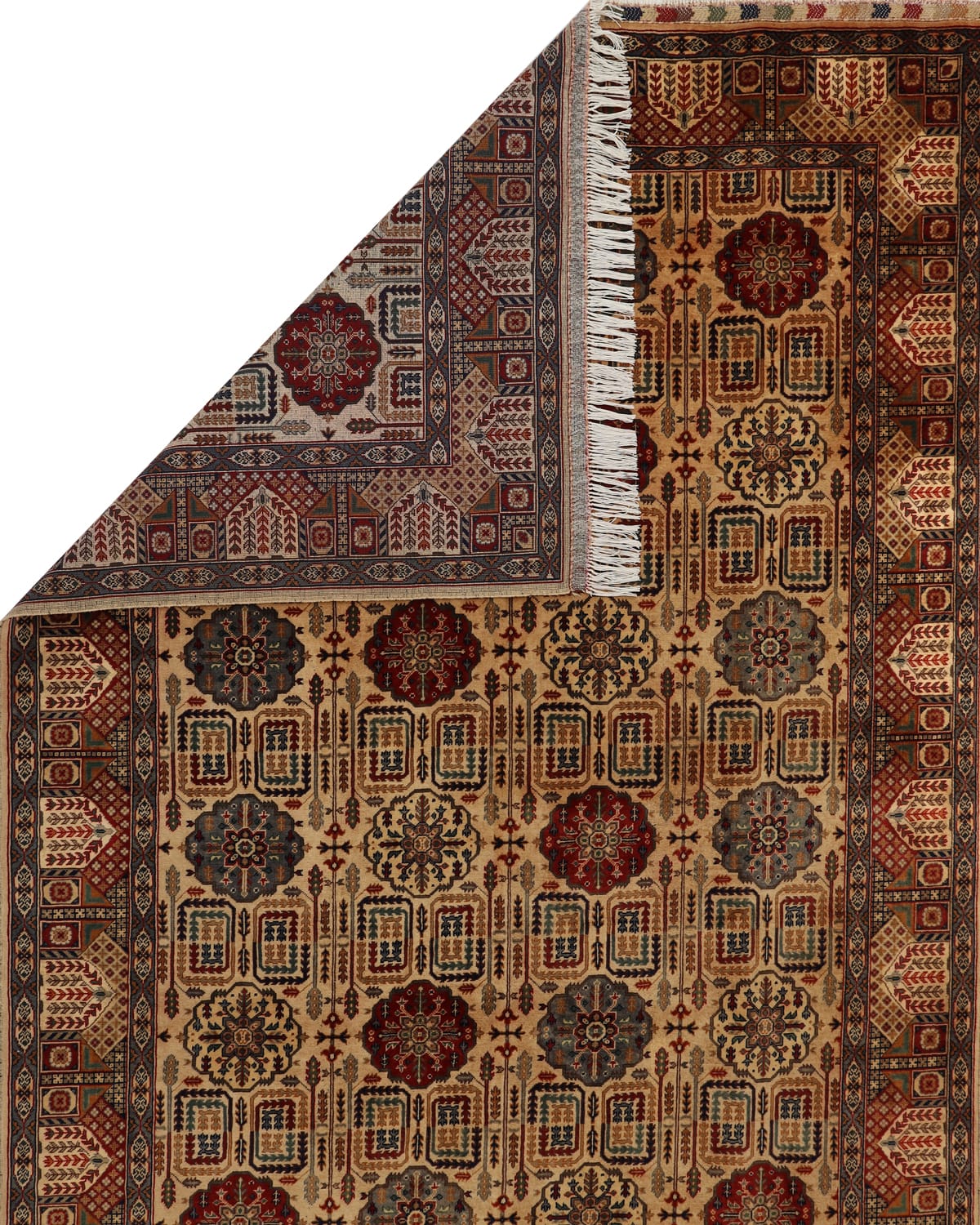 Kunduz Bokhara Wool Rug – 9.8 ft x 6.6 ft 2
