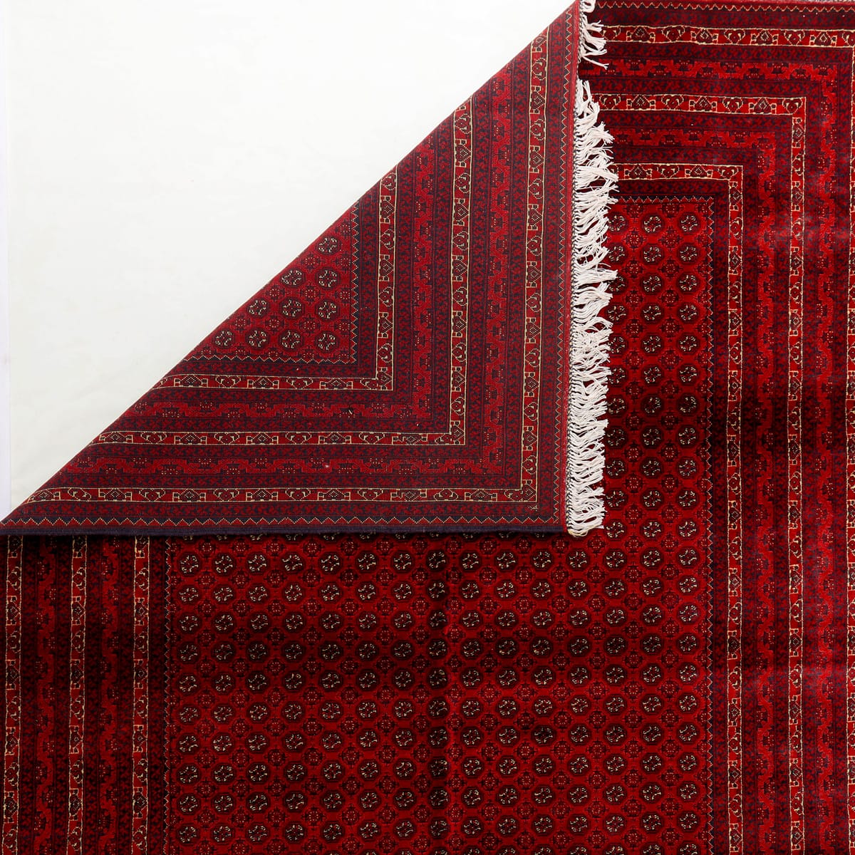 Classic Bokhara Red Wool Rug – 9.8 ft x 6.6 ft 2