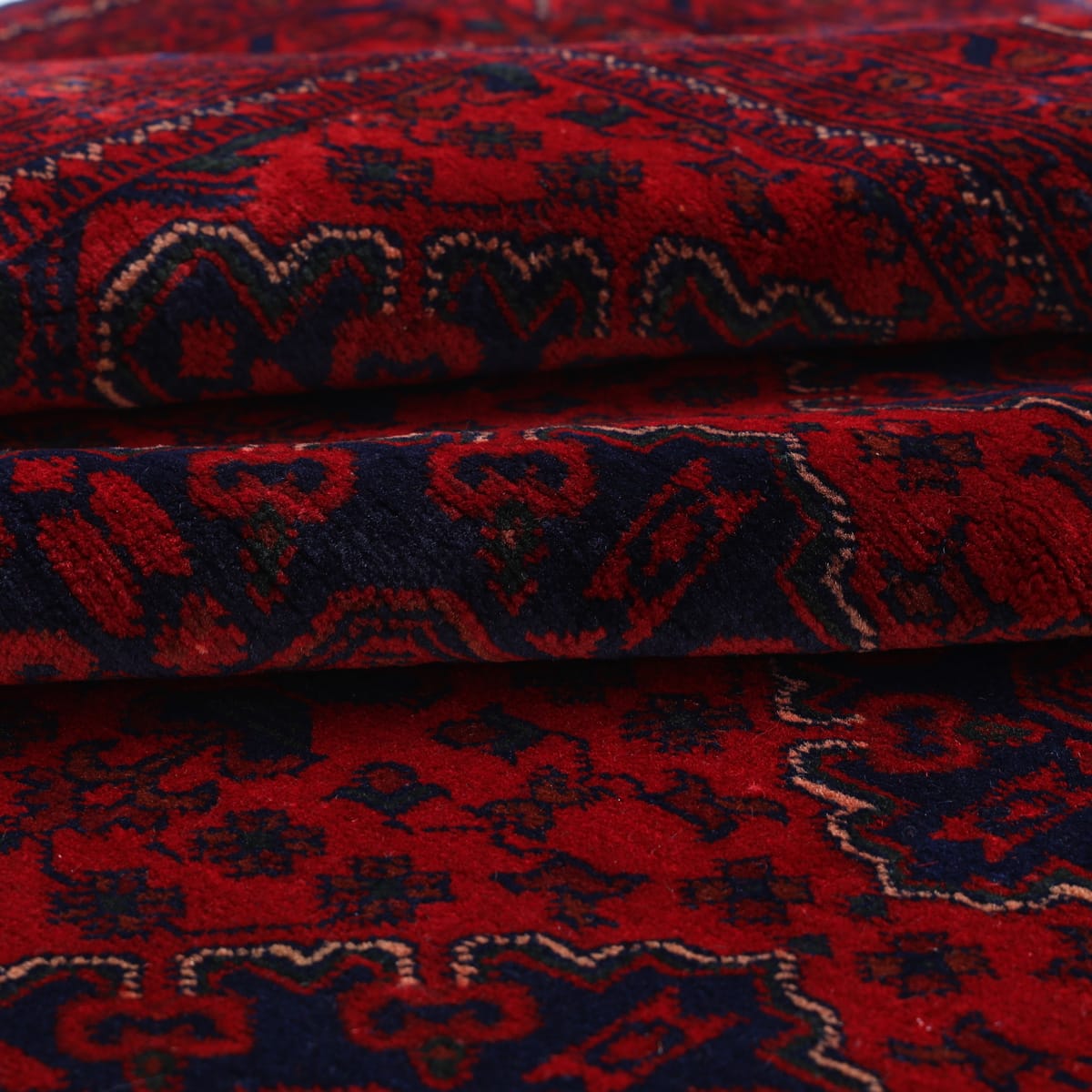 Classic Red Turkoman Afghan Rug – 9.8 ft x 6.6 ft 2