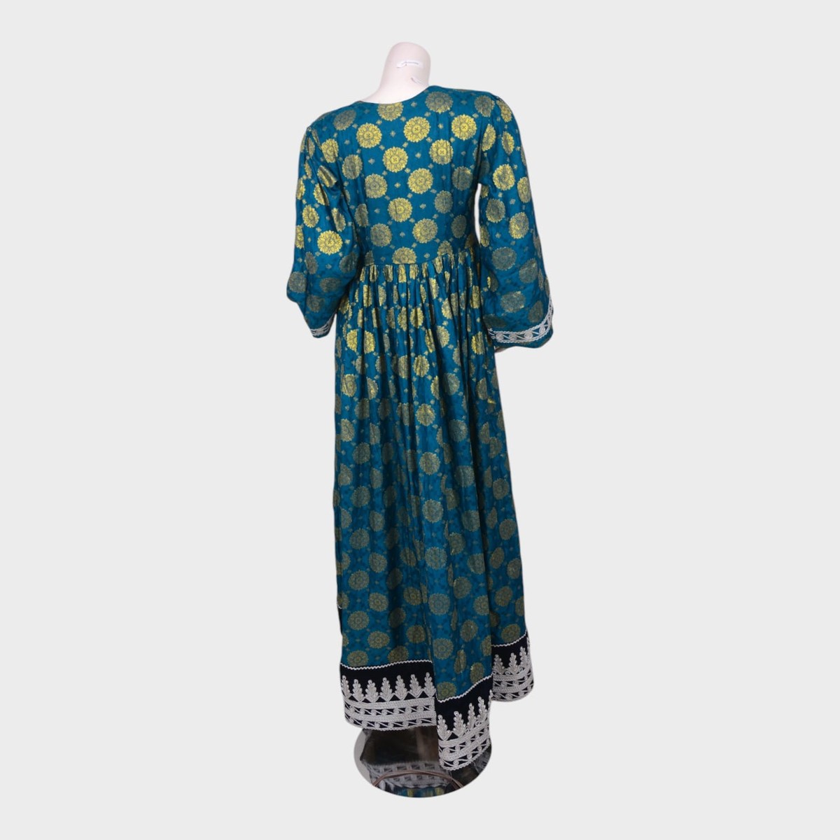 Teal Royal Afghani Dress Set 3
