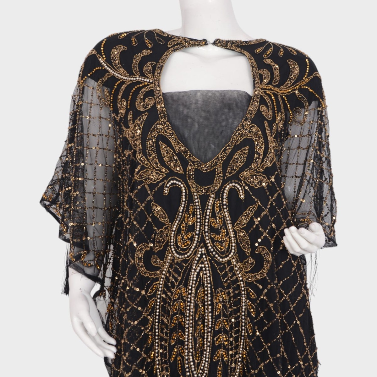Golden Veil Kaftan Gown 2
