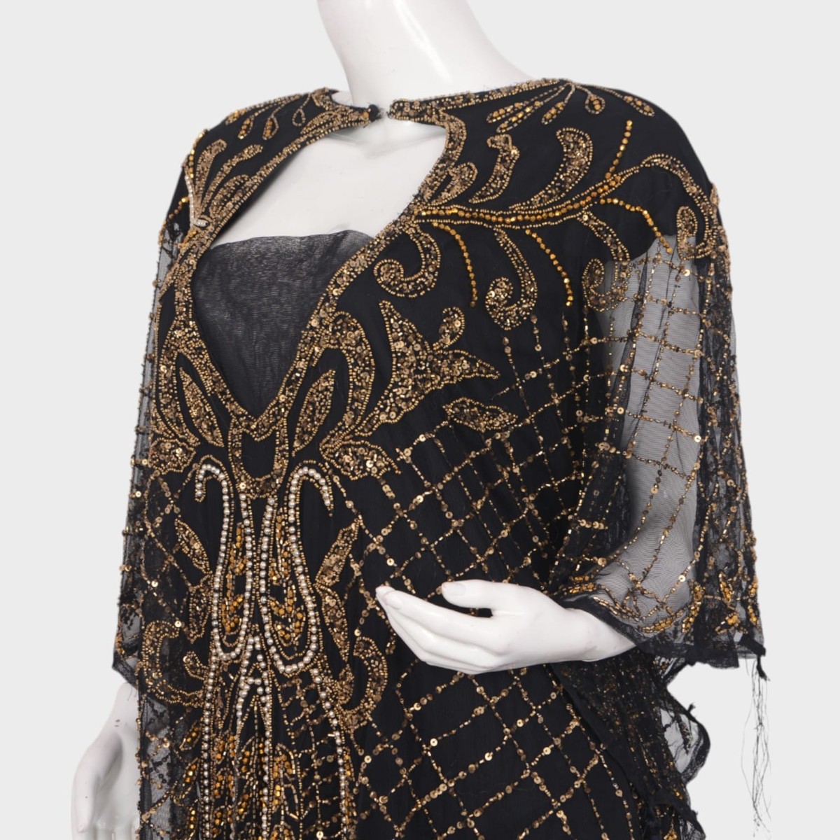 Golden Veil Kaftan Gown 4