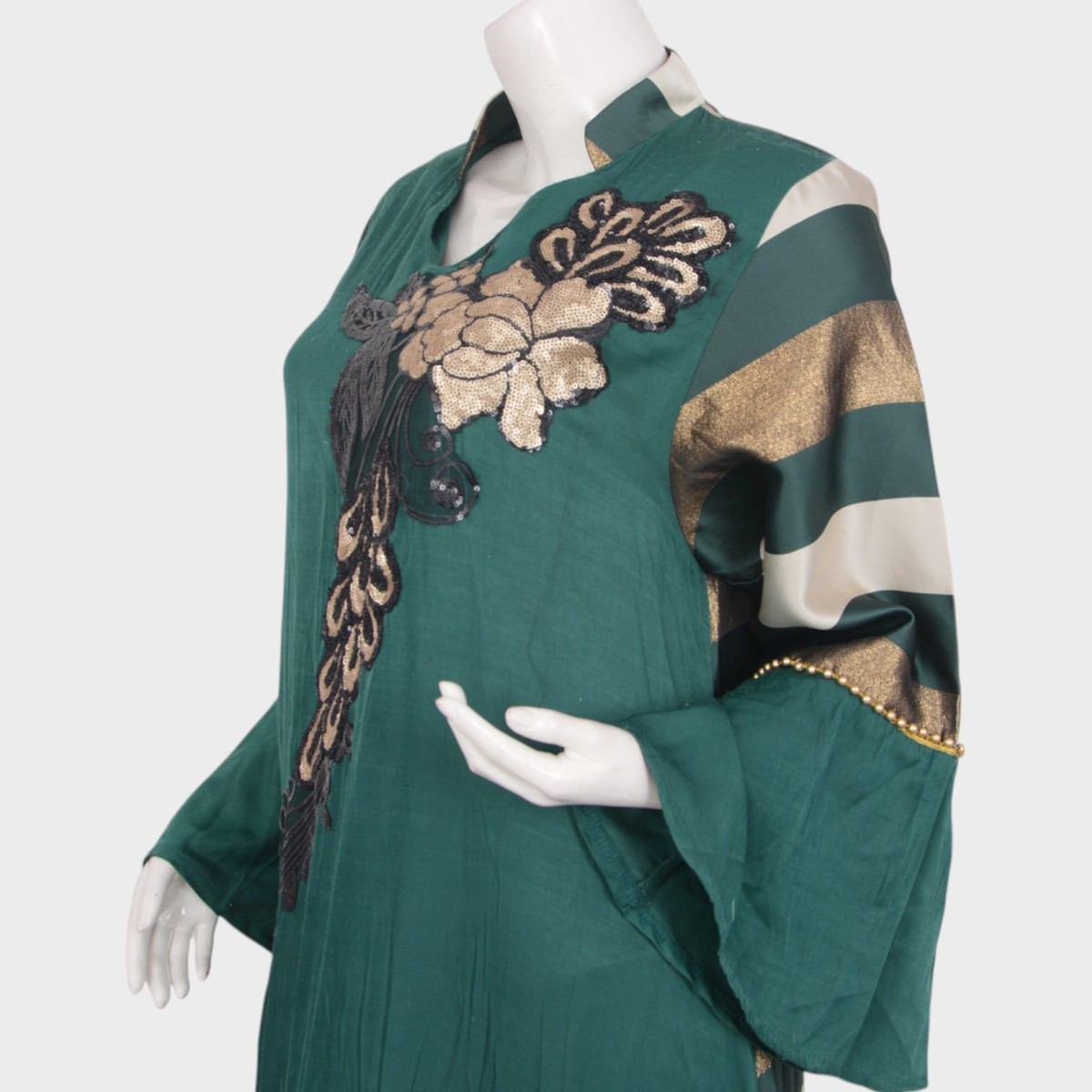 Emerald Grace Embroidered Dress 2
