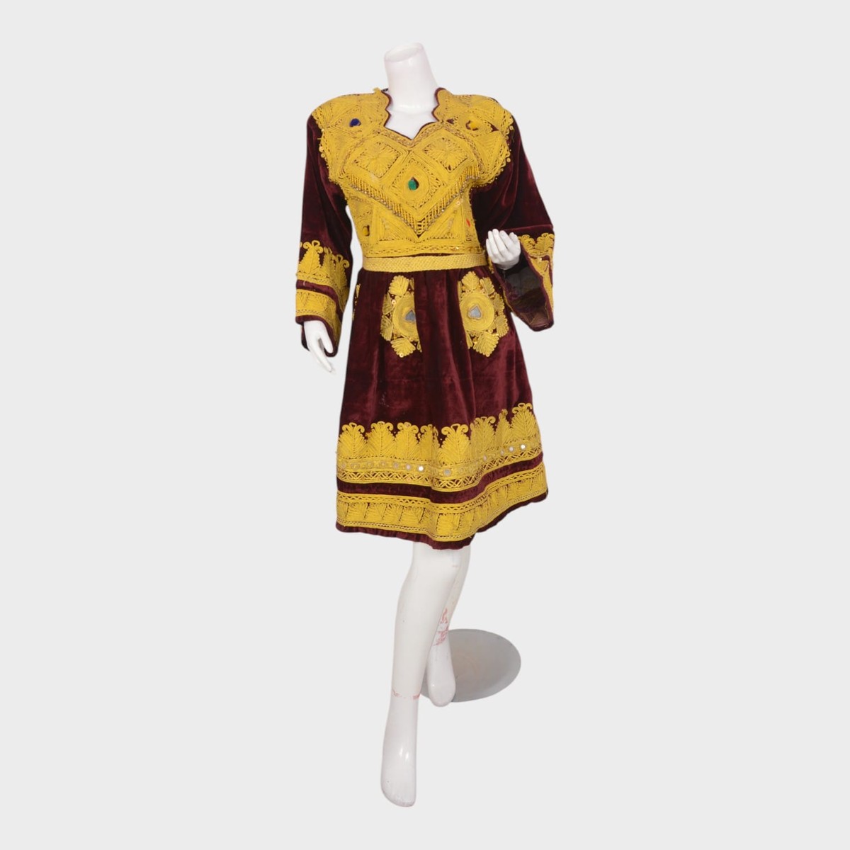 Golden Garnet Kuchi Dress 1