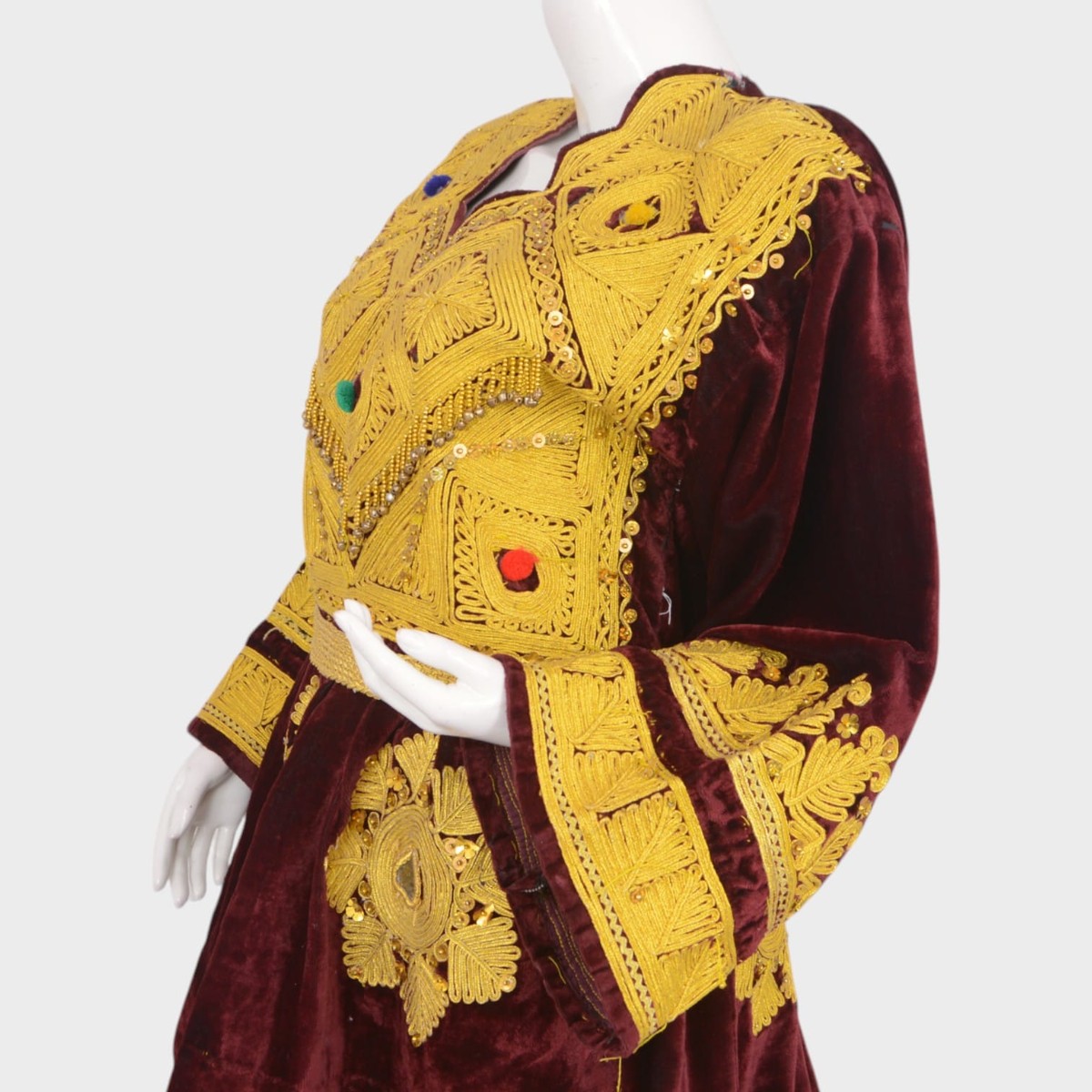 Golden Garnet Kuchi Dress 4