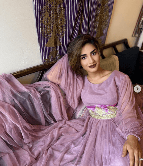 Pink Maxi | Puffed Sleeve Long Fancy Maxi 1