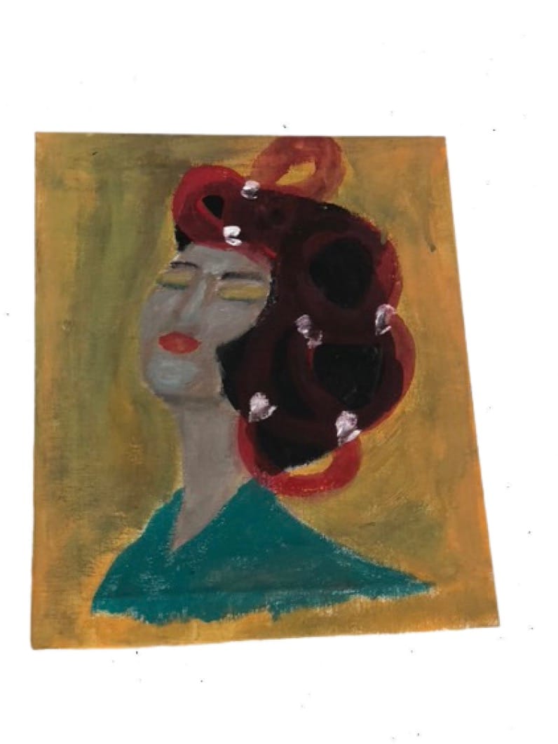 Acrylic on canvas, "Art is our Culture" 1