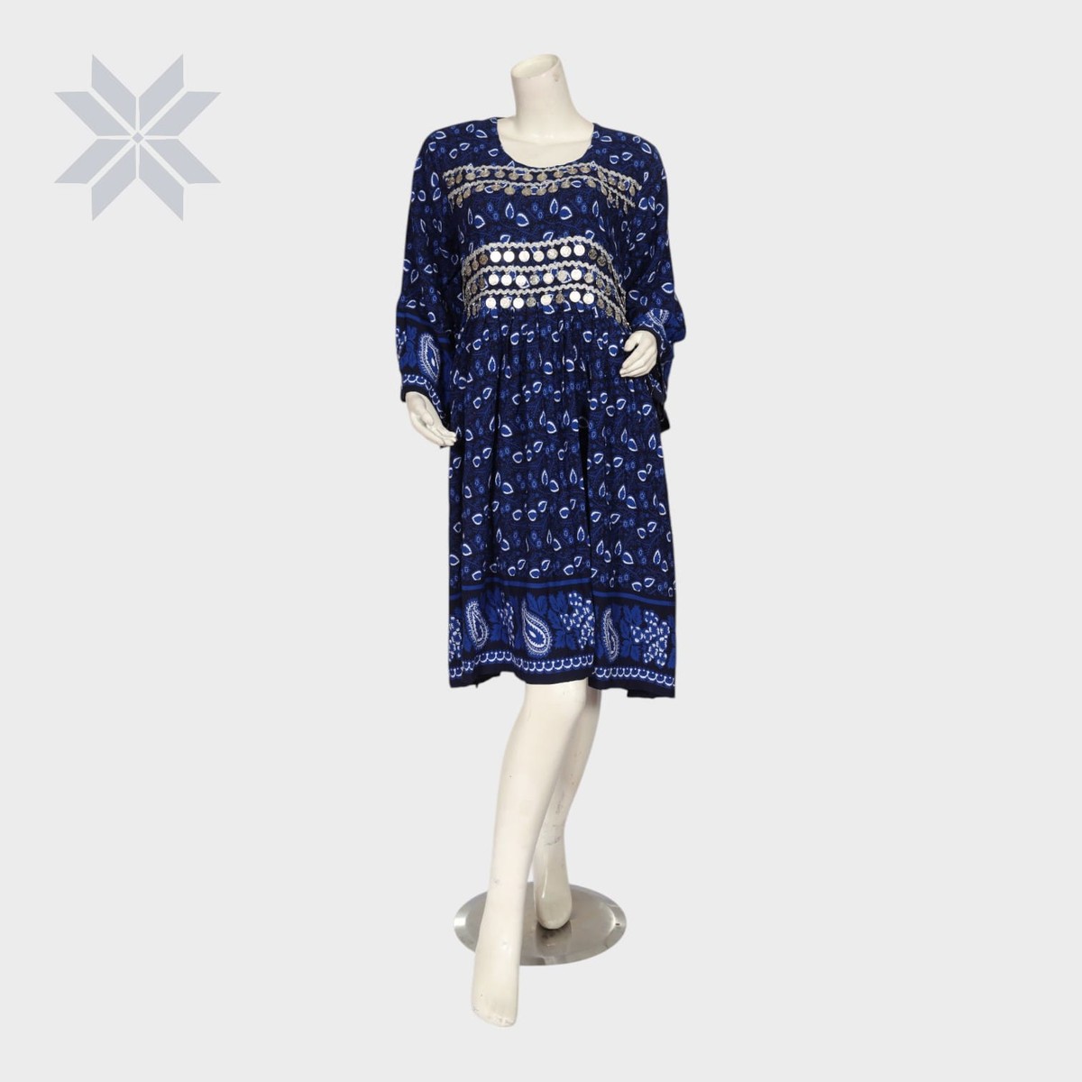 Mahsa Indigo Dress – Mirror Work Edition 3
