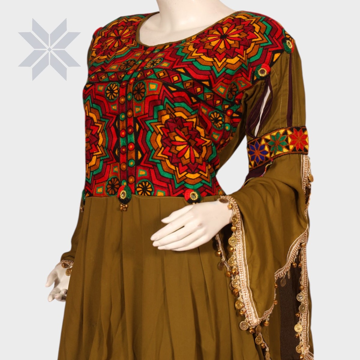 Zuleikha Mosaic Embroidered Dress Set 2