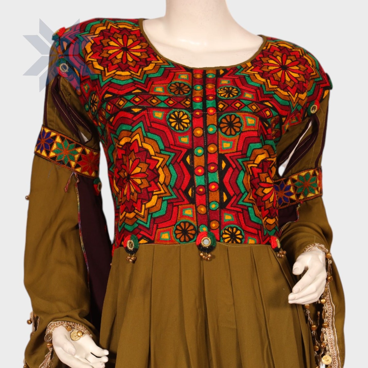 Zuleikha Mosaic Embroidered Dress Set 4