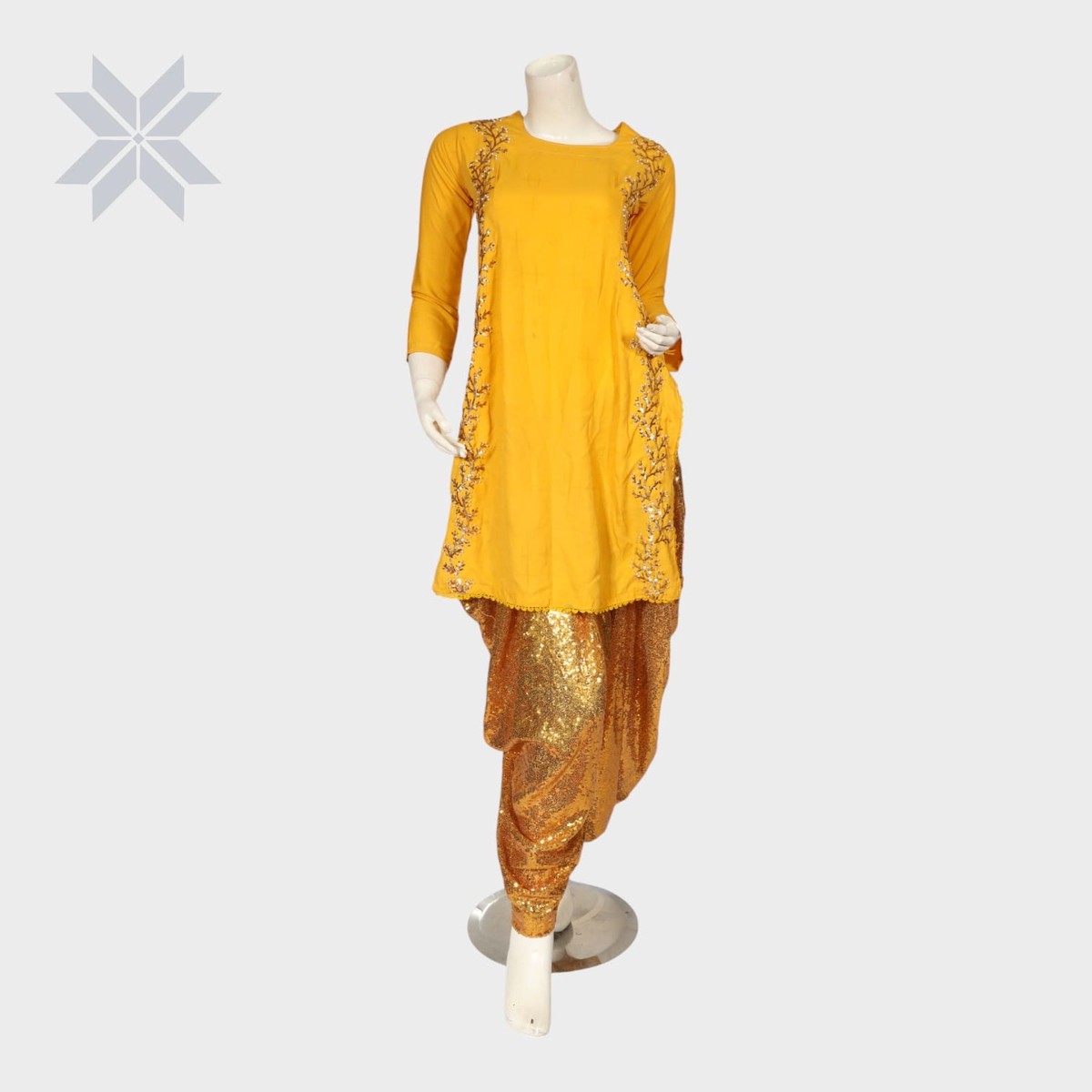 Zarnigar Mustard Glam Ensemble 2