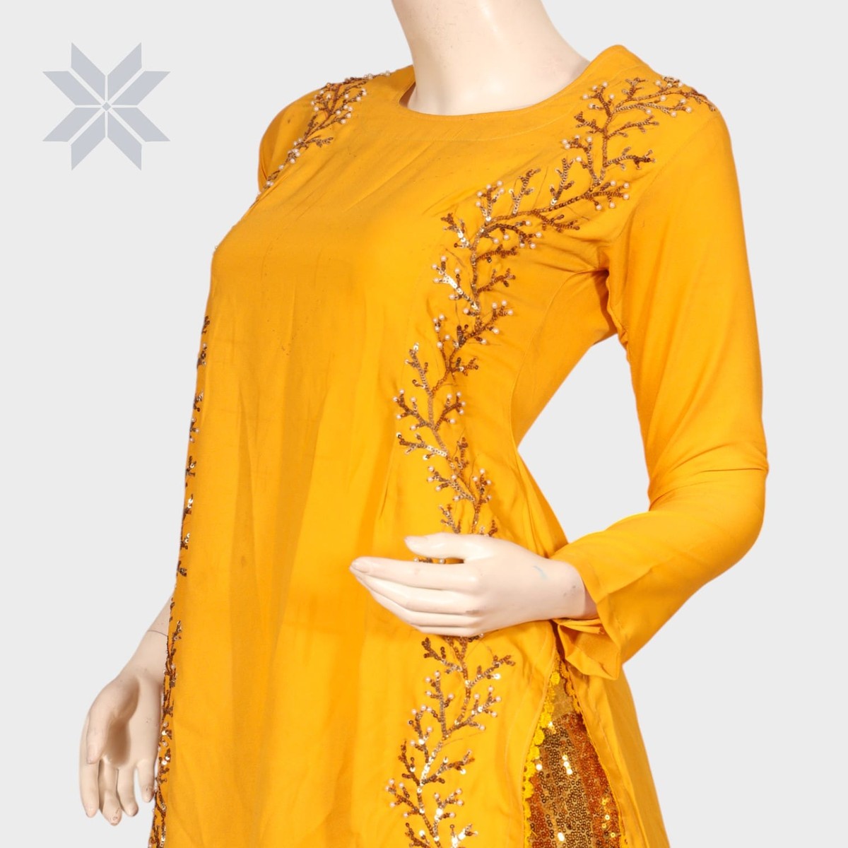 Zarnigar Mustard Glam Ensemble 1