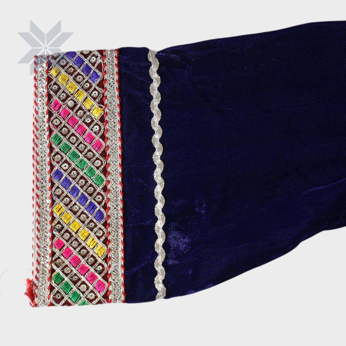 Midnight Velvet Embroidered Afghani Dress (Kids) 4
