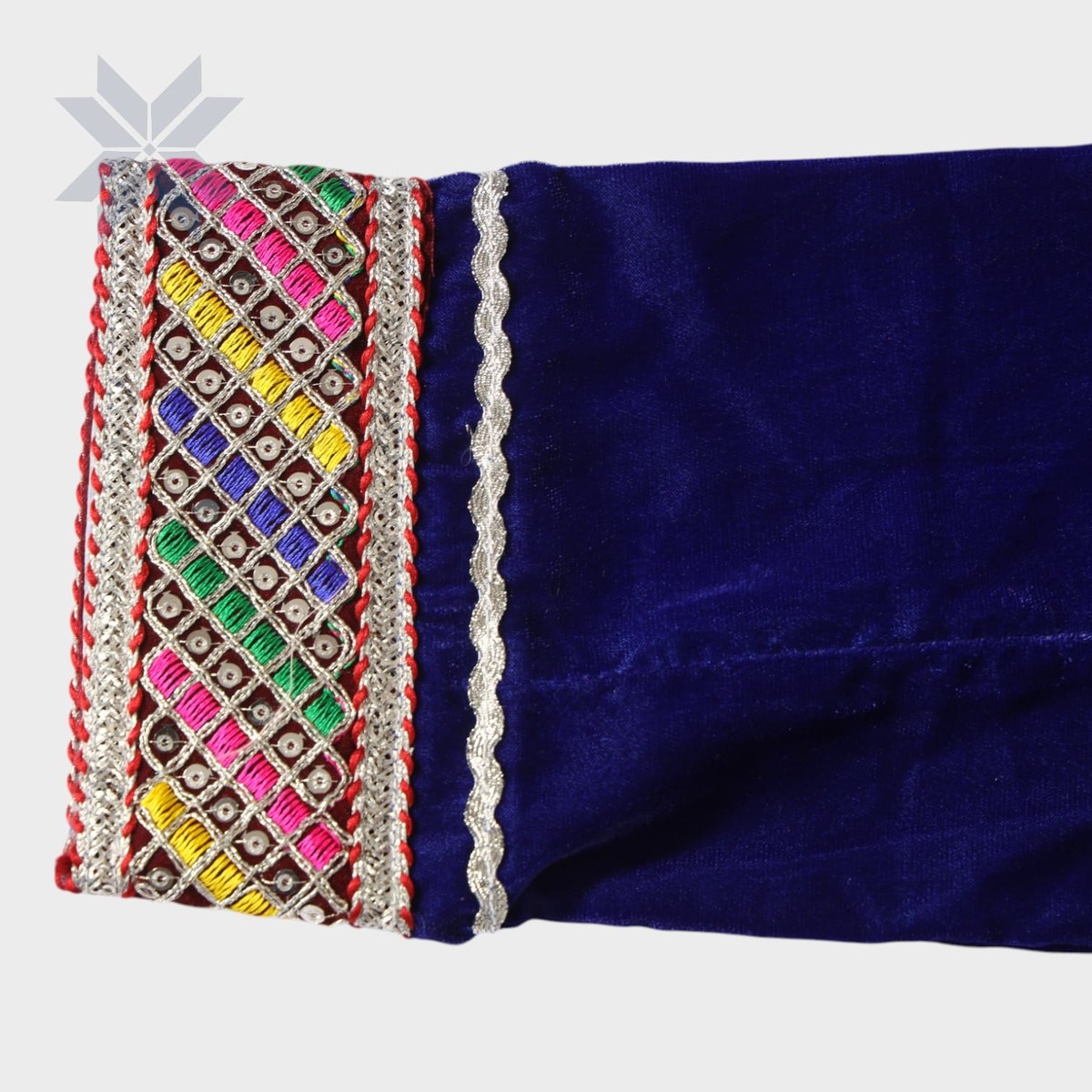 Midnight Blue Afghani Dress Set for Girls 2