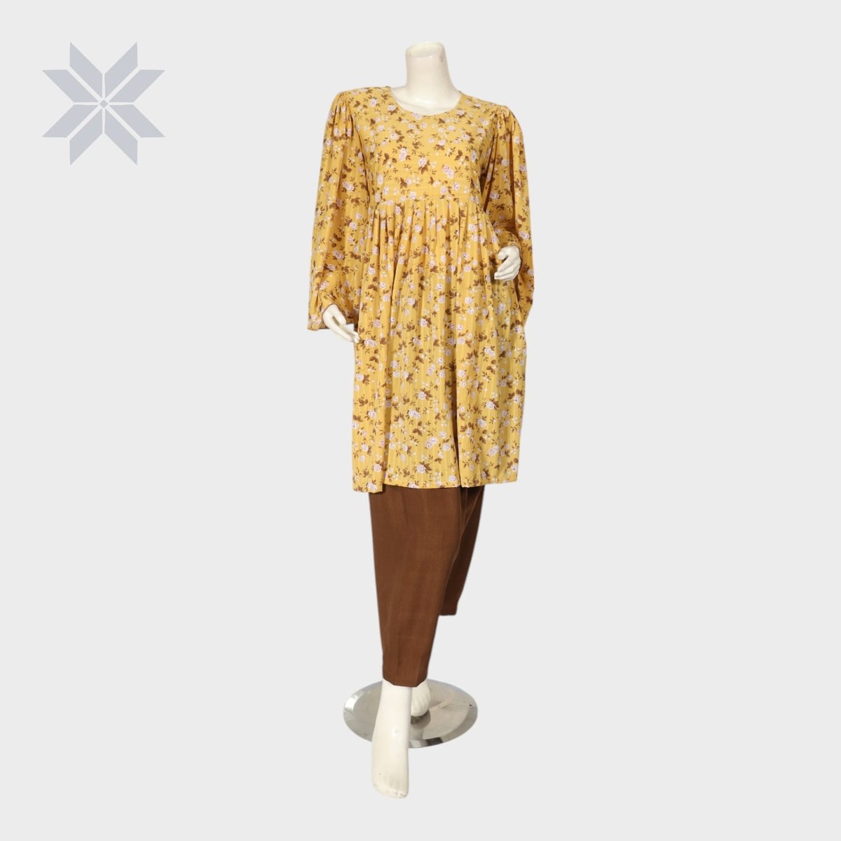 Mustard Blossom Tunic Dress 3