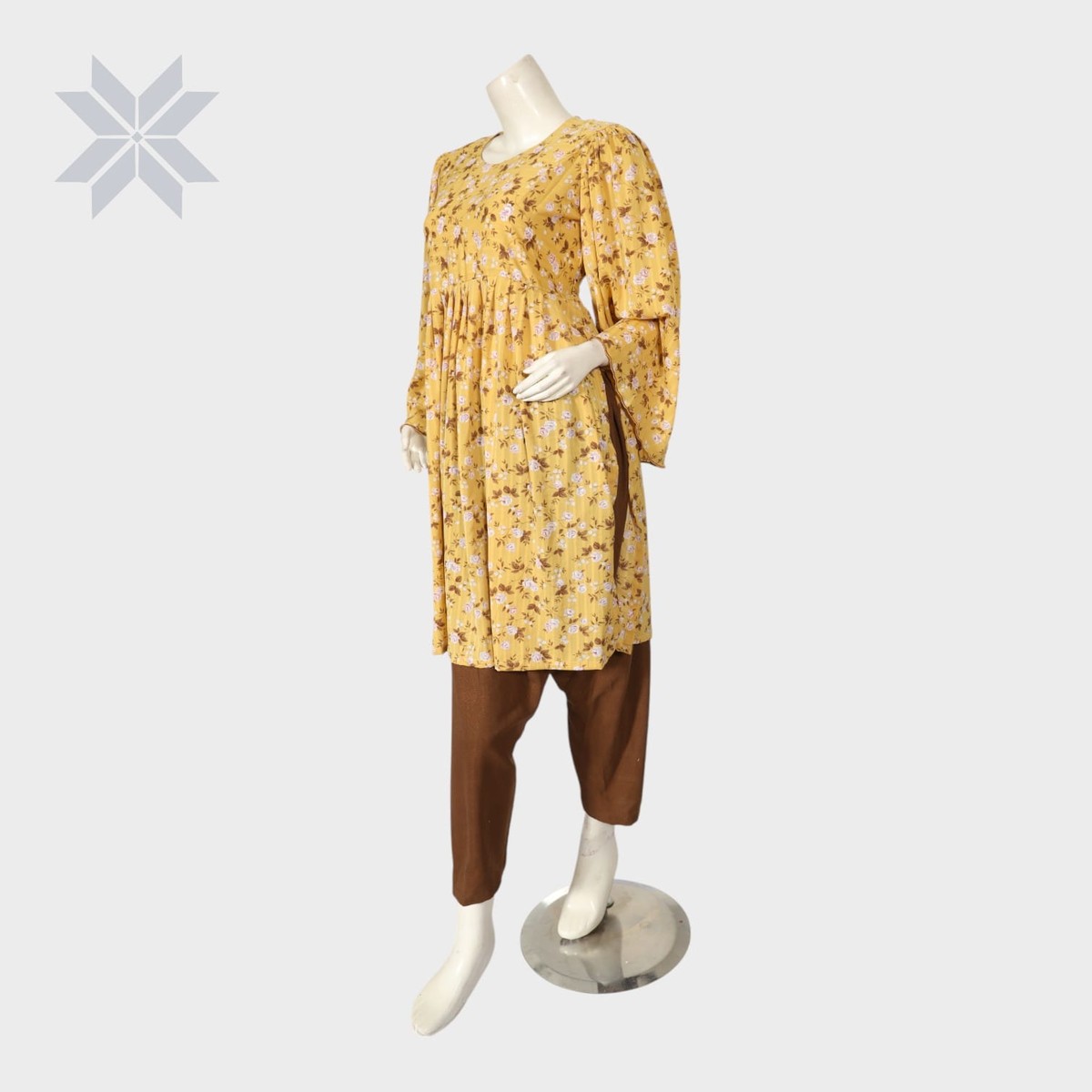 Mustard Blossom Tunic Dress 1