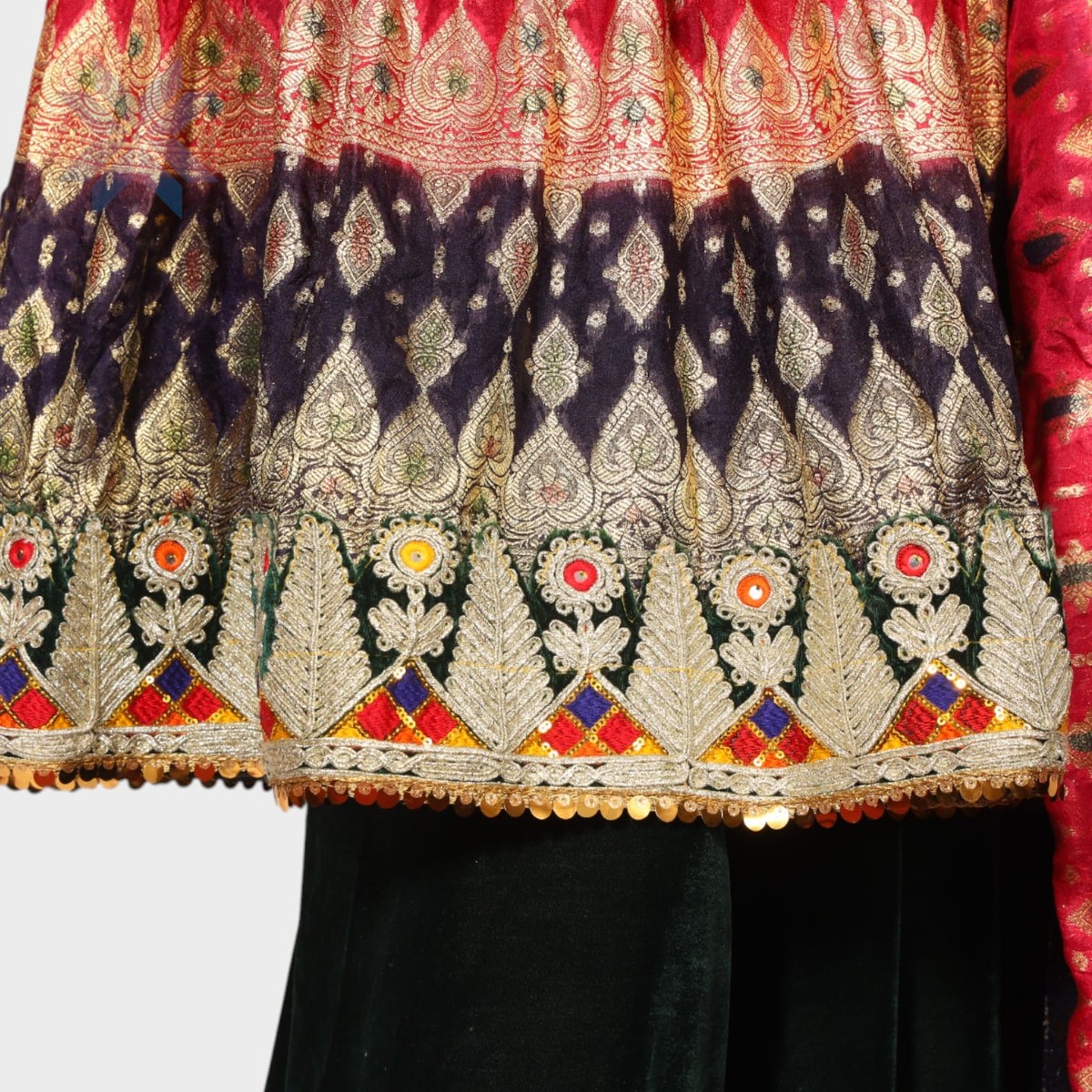 Multicolor Traditional Afghani Dress 2