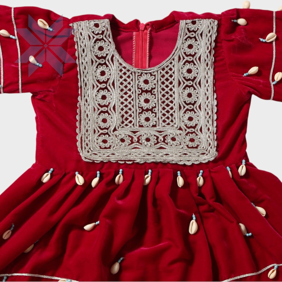 Gul Pari Red Baby Dress Set 1