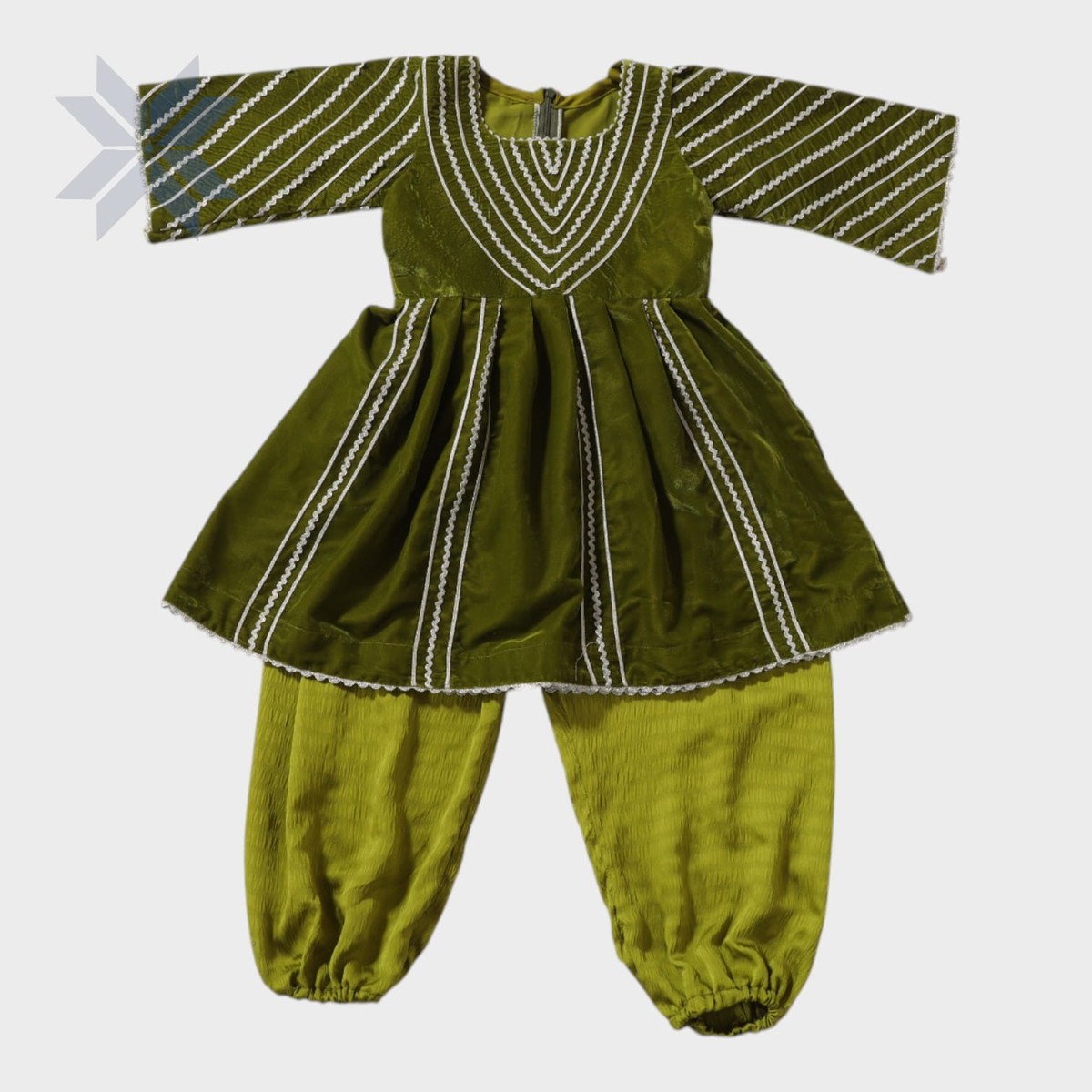 Gul Sabz Traditional Baby Dress 2