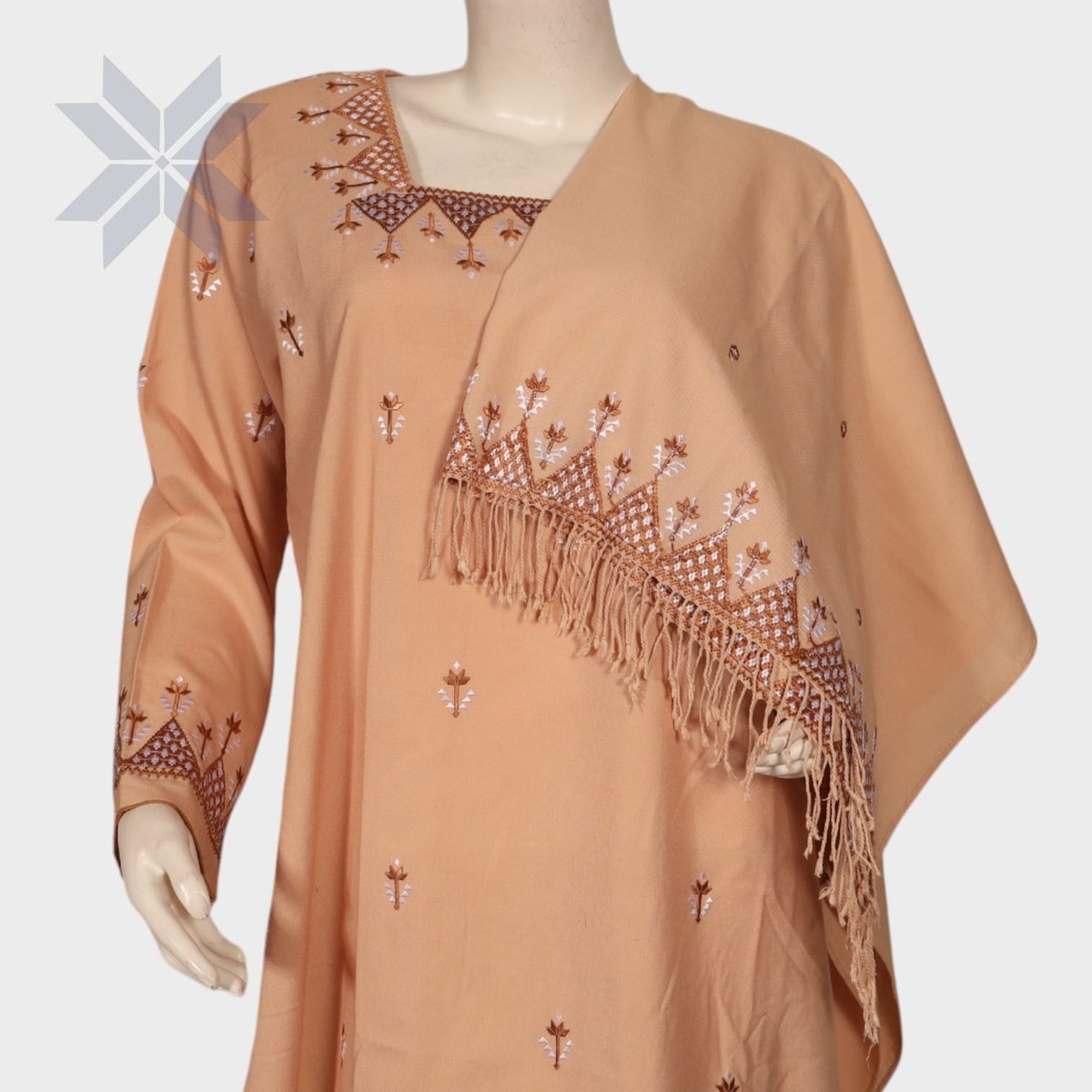 Gulnaar Peach Embroidered Set 4