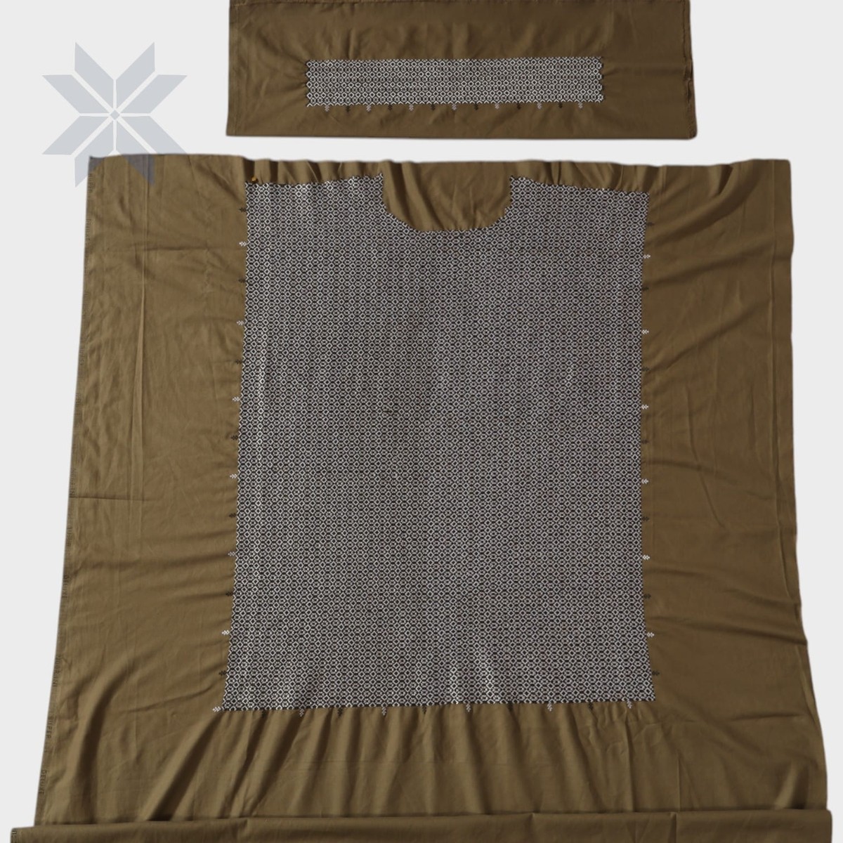 Kandahar Earth-Tone Embroidered Men’s Kurta Set 1